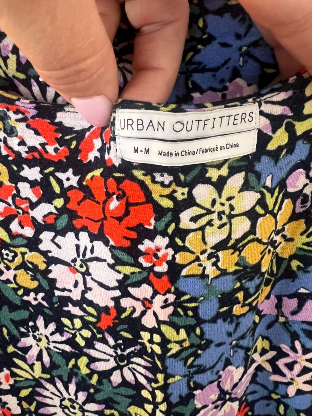 Urban Outfitters Ditsy Floral Mini Dress Sleeveless Summer Boho Sundress Size M - Picture 4 of 5